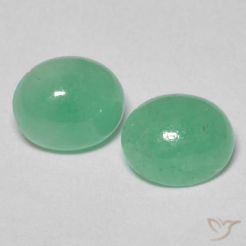 1.25ctw 天然 浅绿色 翠, 椭圆形, 半透明