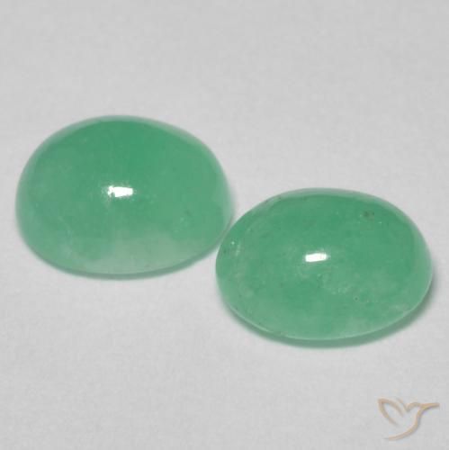 1.25克拉天然翠，椭圆形，半透明