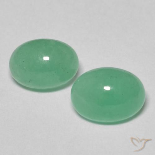 1.89ctw 天然 亮绿色 翠, 椭圆形, 半透明