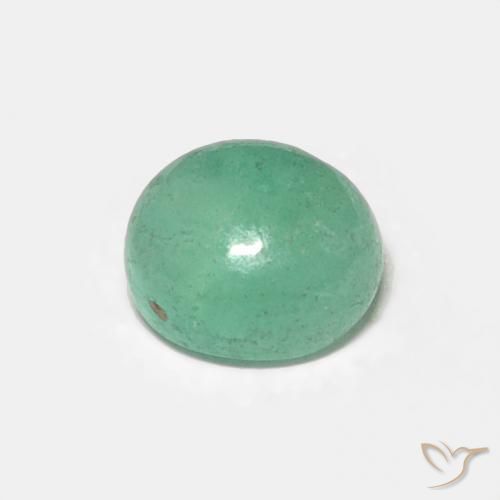 0.83ct 天然 浅绿色 翠, 椭圆形, 半透明