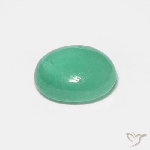 0.42克拉天然翠，椭圆形，半透明