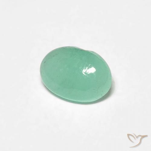 0.37克拉天然翠，椭圆形，半透明