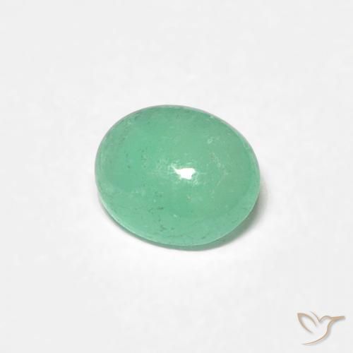 0.43克拉天然翠，椭圆形，半透明