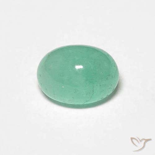 0.65ct 天然 浅绿色 翠, 椭圆形, 半透明