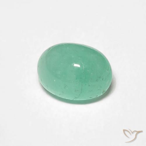 0.65克拉天然翠，椭圆形，半透明