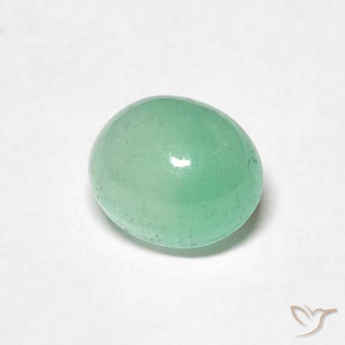0.73克拉天然翠，椭圆形，半透明