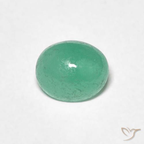 0.73克拉天然翠，椭圆形，半透明