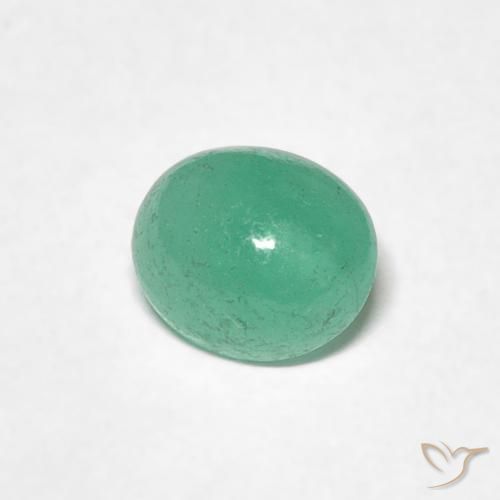 0.73克拉天然翠，椭圆形，半透明