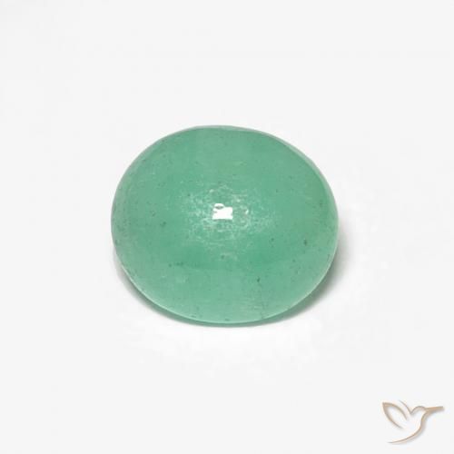 0.80ct 天然 浅绿色 翠, 椭圆形, 半透明