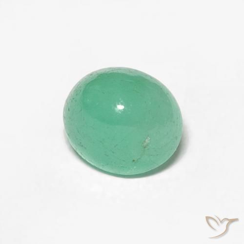 0.92克拉天然翠，椭圆形，半透明