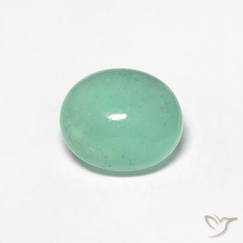0.77克拉天然翠，椭圆形，半透明