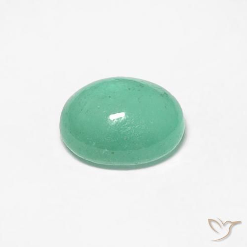 0.77克拉天然翠，椭圆形，半透明