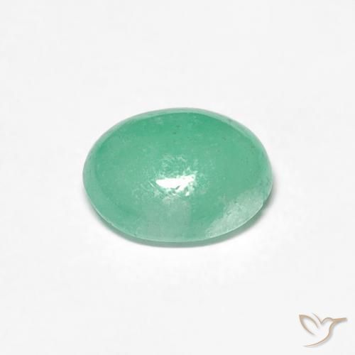 0.94克拉天然翠，椭圆形，半透明