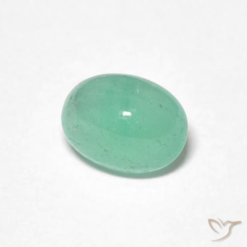 0.80克拉天然翠，椭圆形，半透明