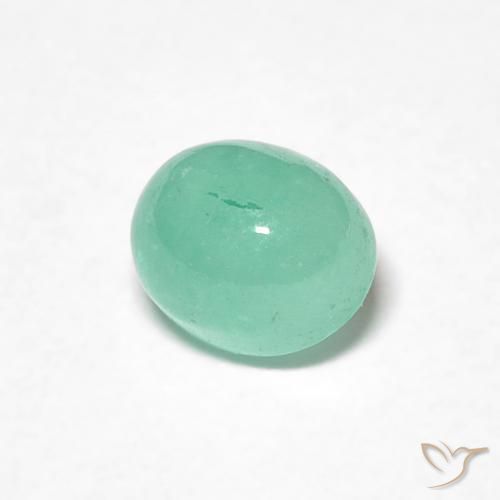 0.78克拉天然翠，椭圆形，半透明