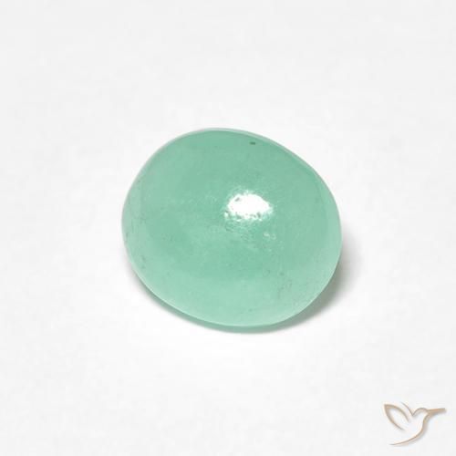 0.89克拉天然翠，椭圆形，半透明