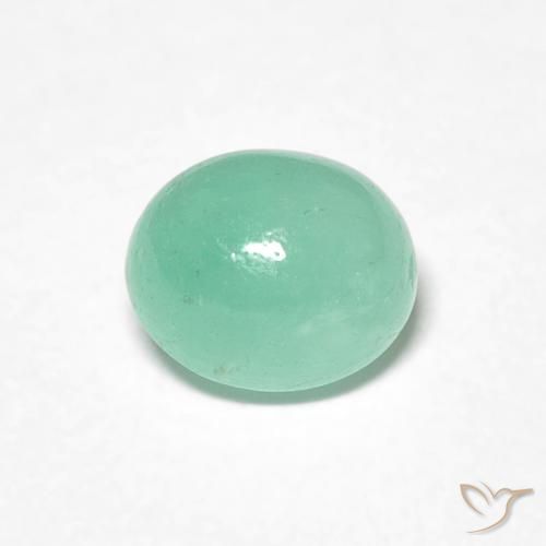0.85克拉天然翠，椭圆形，半透明