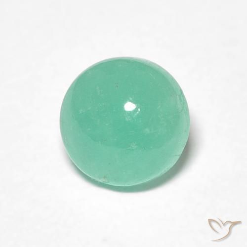 0.82克拉天然翠，圆形的，半透明