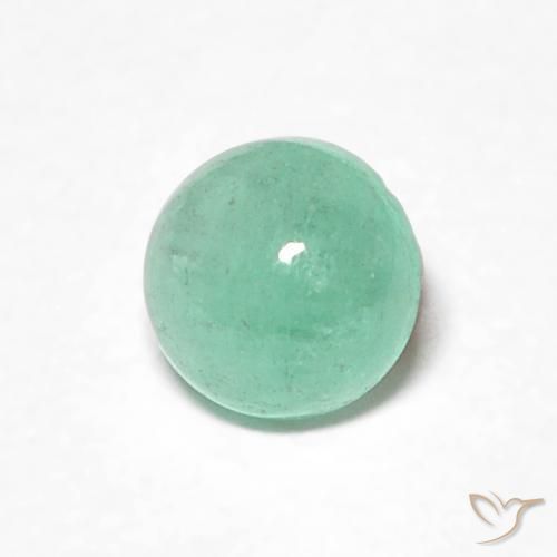 0.29克拉天然翠，圆形的，半透明