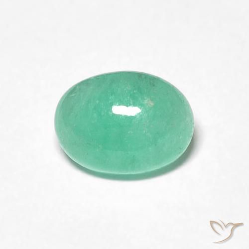 0.98克拉天然翠，椭圆形，半透明