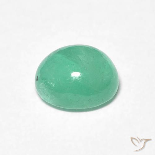 0.88克拉天然翠，椭圆形，半透明