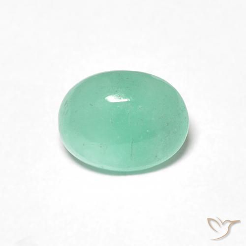 0.85克拉天然翠，椭圆形，半透明