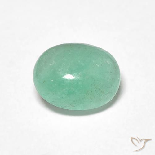 0.80克拉天然翠，椭圆形，半透明