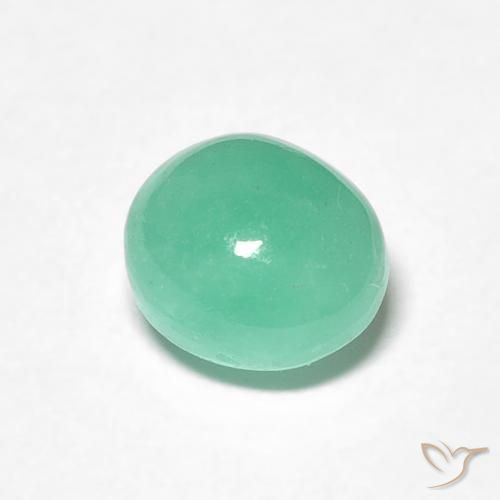 1.27克拉天然翠，椭圆形，半透明