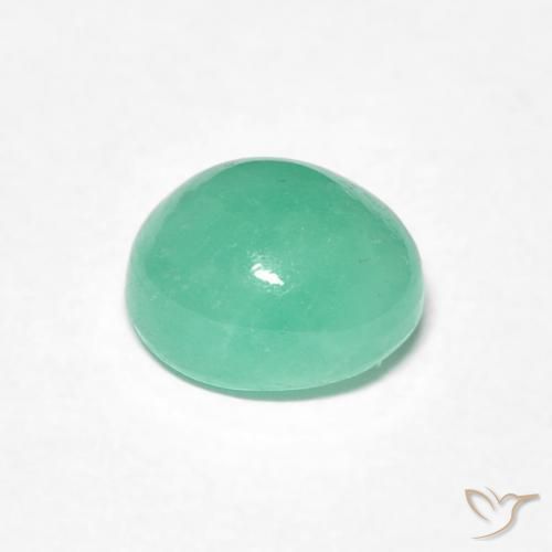 1.27克拉天然翠，椭圆形，半透明