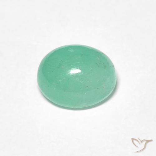 1.12克拉天然翠，椭圆形，半透明