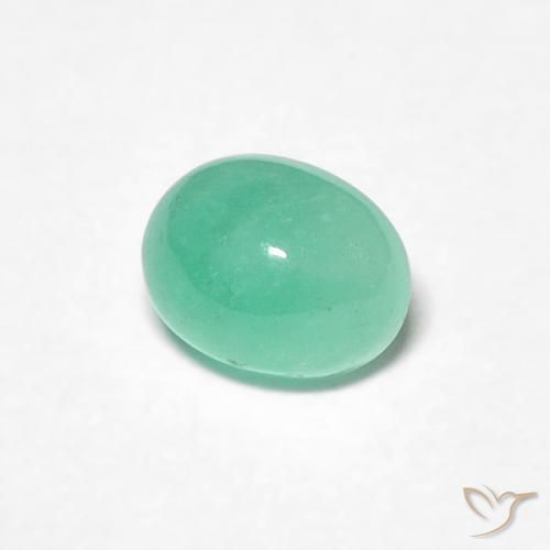 0.43克拉天然翠，椭圆形，半透明