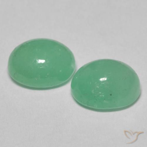 1.92克拉天然翠，椭圆形，半透明
