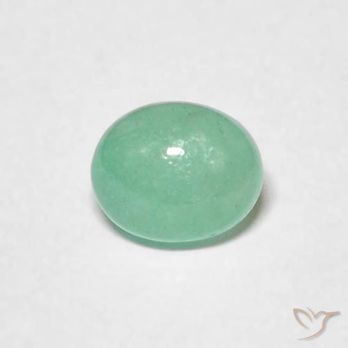 0.58克拉天然翠，椭圆形，半透明