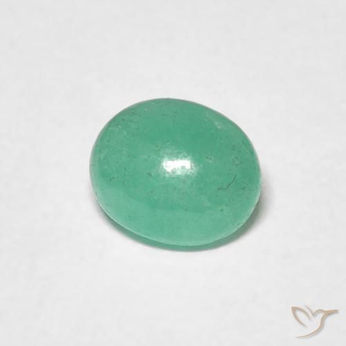 0.56克拉天然翠，椭圆形，半透明