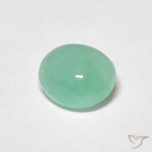 0.54克拉天然翠，椭圆形，半透明