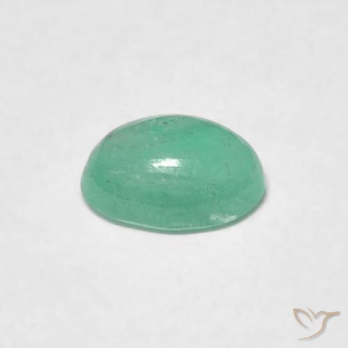 0.48克拉天然翠，椭圆形，半透明