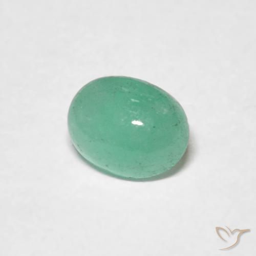 0.50克拉天然翠，椭圆形，半透明