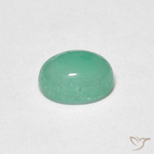 0.50克拉天然翠，椭圆形，半透明