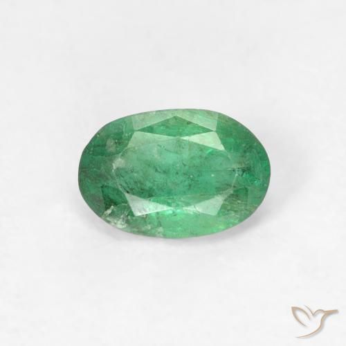 0.46ct 天然 中绿色 翠, 椭圆形, SI