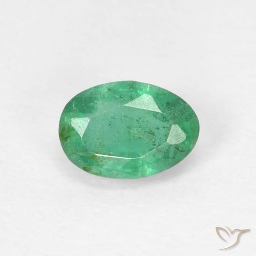 0.53ct 天然 蓝绿色 翠, 椭圆形, SI
