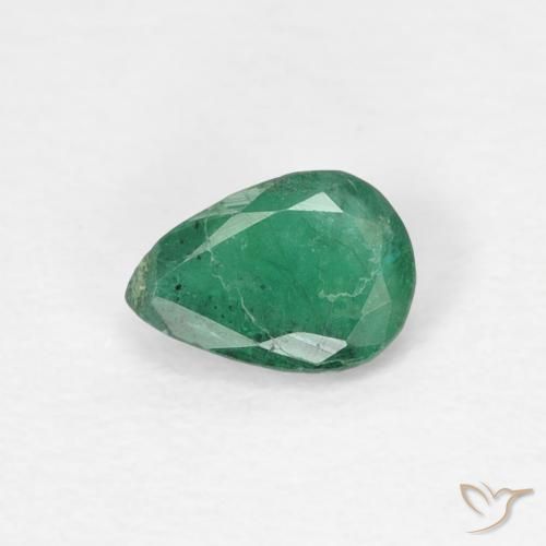 0.33ct 天然 中绿色 翠, 梨形, SI
