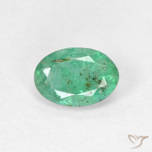 0.47ct 天然 中绿色 翠, 椭圆形, SI