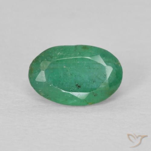 0.31ct 天然 中浅绿色 翠, 椭圆形, VS
