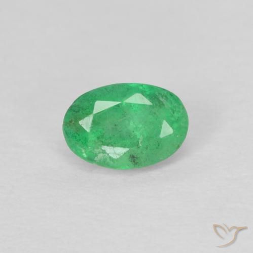 0.23ct 天然 三叶草绿 翠, 椭圆形, VS-SI