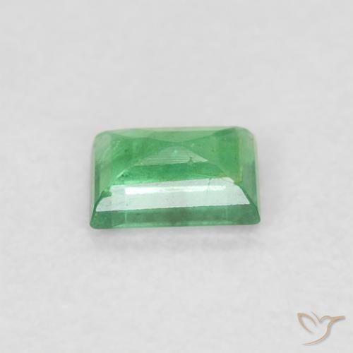 0.20克拉天然翠，狭长方形，VS-SI