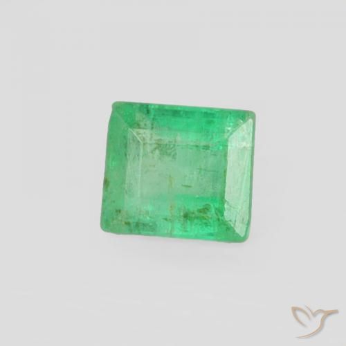 0.19克拉天然翠，狭长方形，SI