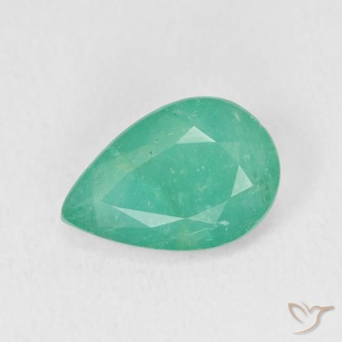 2.48ct 天然 荧光绿色 翠, 梨形, SI