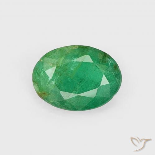 0.70ct 天然 中绿色 翠, 椭圆形, SI-I1