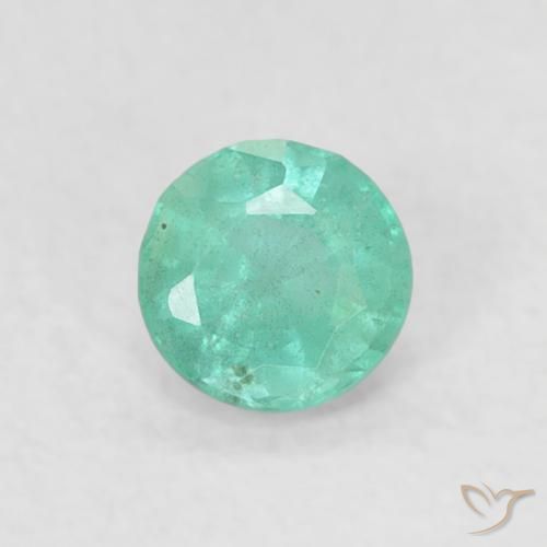 0.15ct 天然 酷翠绿 翠, 圆形的, SI