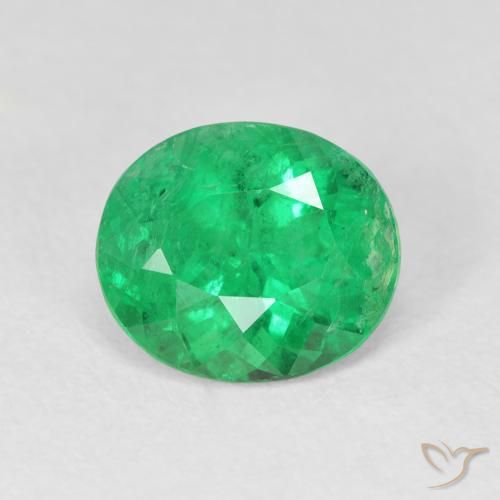 2.38ct 天然 浓绿 翠, 椭圆形, VS-SI